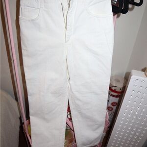 White Straight Leg Jeans